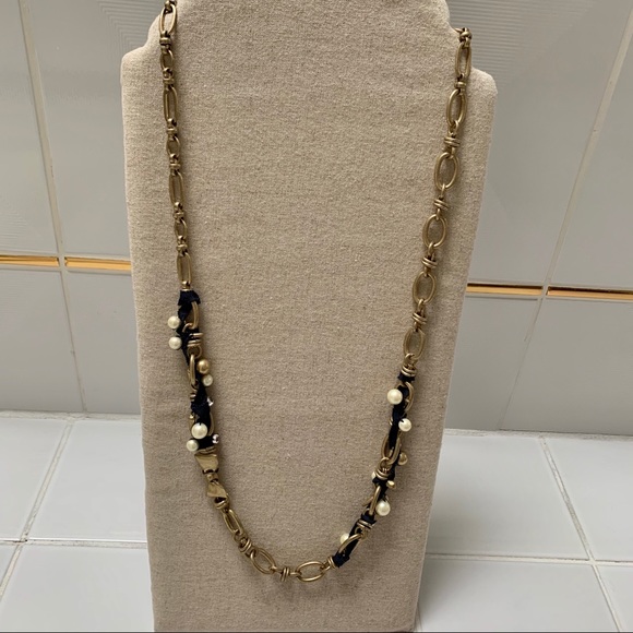 Stella & Dot French Twist Ribbon Necklace - Picture 4 of 8